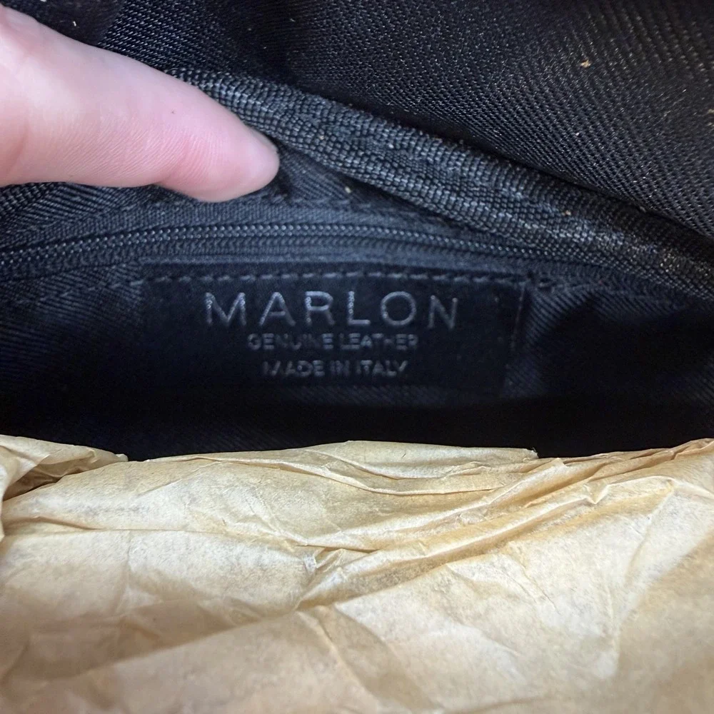 Marlon Made In Italy Fanny Pack Warm Rich Saddle Brown Suede Bag Purse Boho READ
